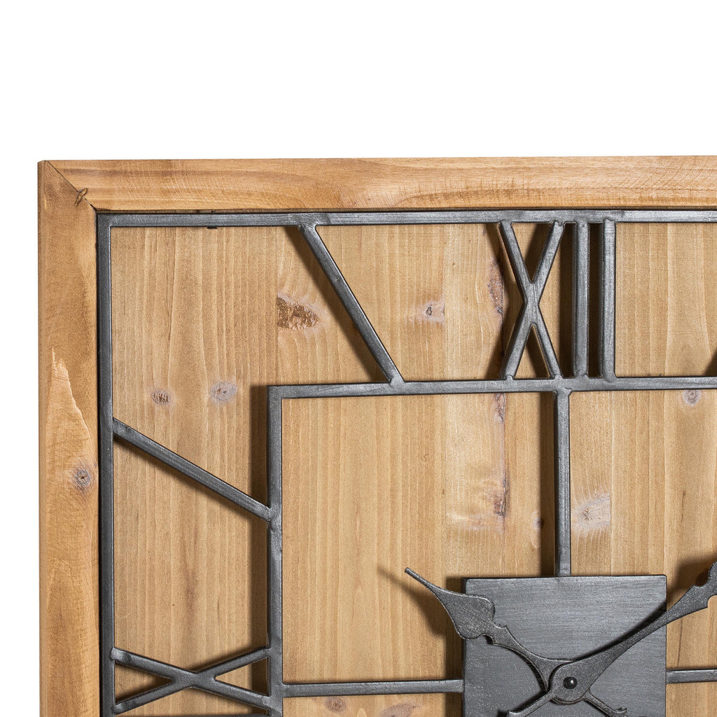 The Williston | Oversized Wooden Statement Clock