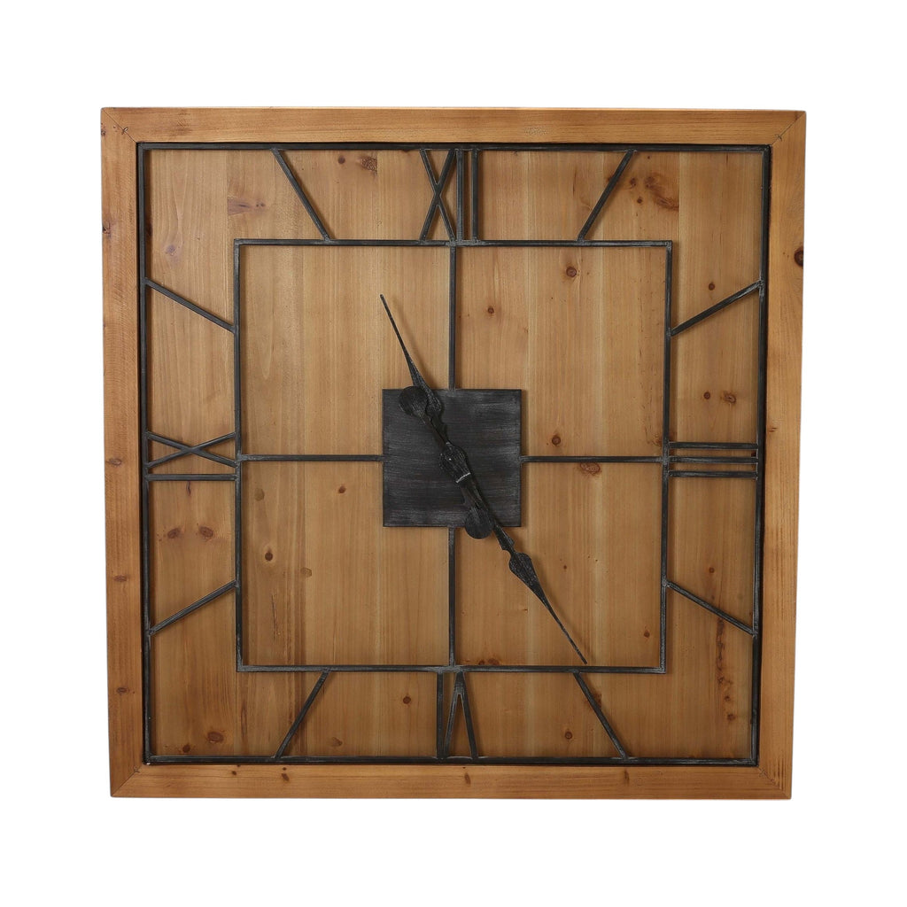The Williston | Oversized Wooden Statement Clock