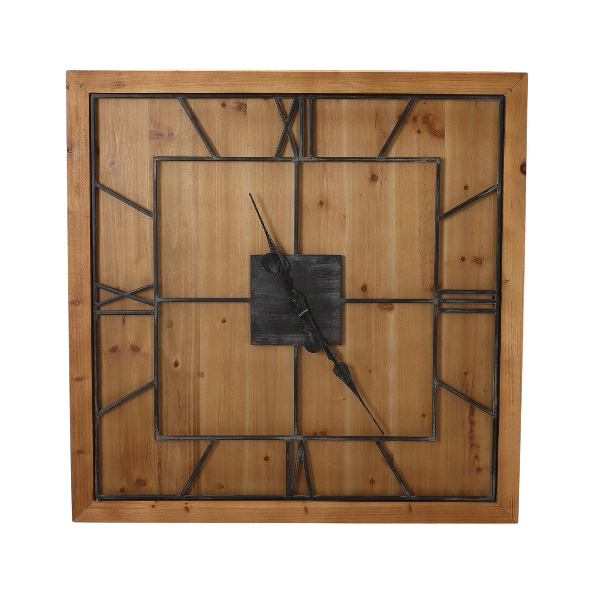 The Williston | Oversized Wooden Statement Clock