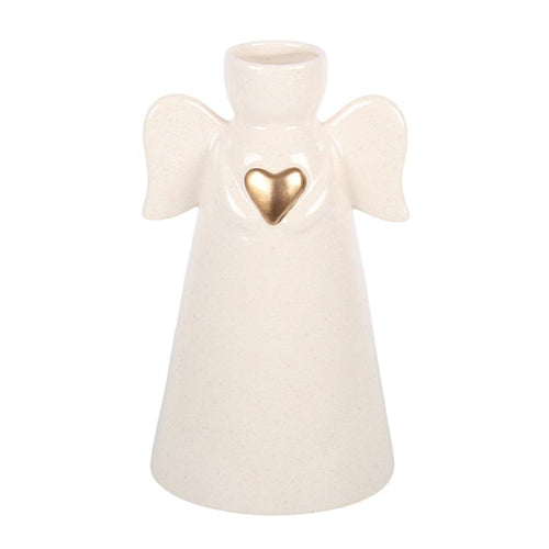 Angel Vase with Gold Heart Detail