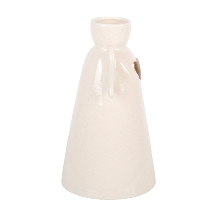 Angel Vase with Gold Heart Detail