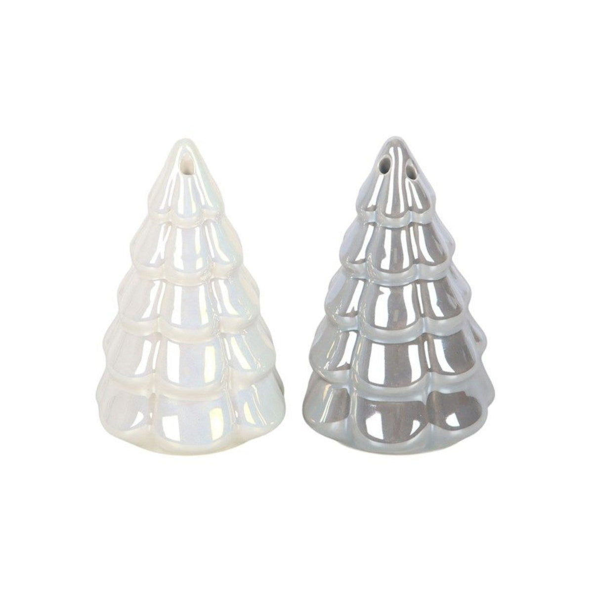 Iridescent Christmas Tree Salt and Pepper Shakers | Set of 2