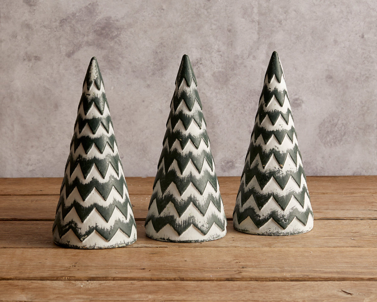 Snow-Kissed Wooden Christmas Tree