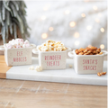 Christmas Eve Ceramic Treat Bowls - Set of 3