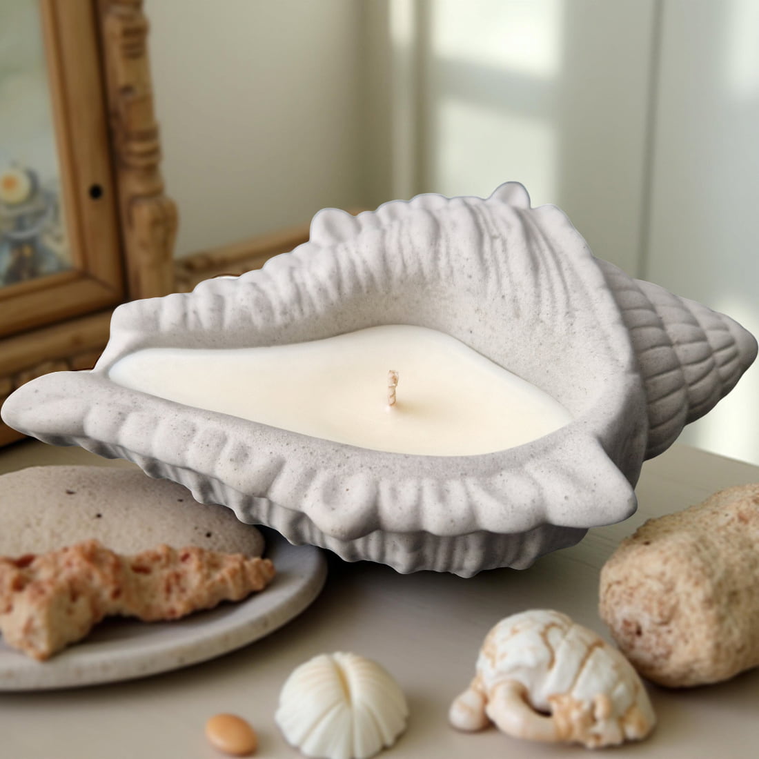 Coastal Conch Candle
