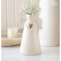 Angel Vase with Gold Heart Detail
