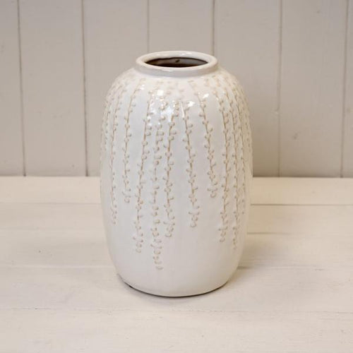 Aurelia | Textured Cream Ceramic Vase